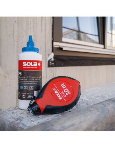 Set Marcatura Tracciatore CLKS Filo 30 Metri Gesso Blu Preciso Veloce Resistente