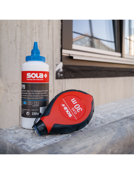 Set Marcatura Tracciatore CLKS Filo 30 Metri Gesso Blu Preciso Veloce Resistente