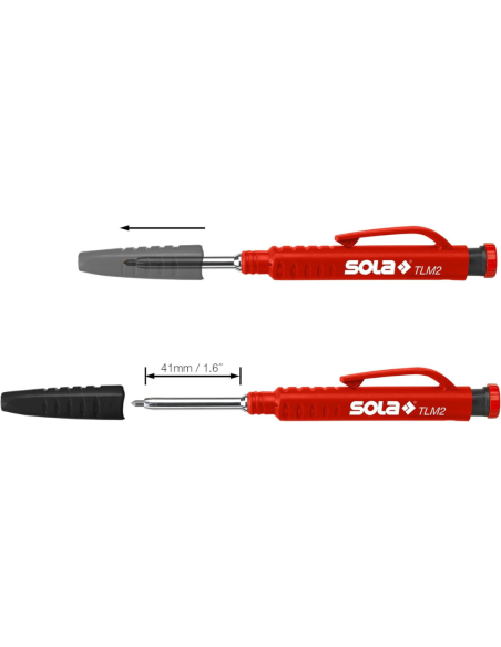 Matita Meccanica TLM2 Temperino Integrato Carta Legno Pietra Cemento Mattoni