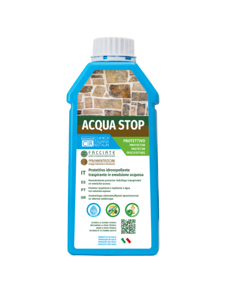 Protettivo Idrorepellente Traspirante Protezione Umidità Acqua Stop 1 Litro 