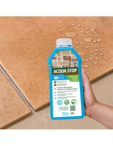 Protettivo Idrorepellente Traspirante Protezione Umidità Acqua Stop 1 Litro 