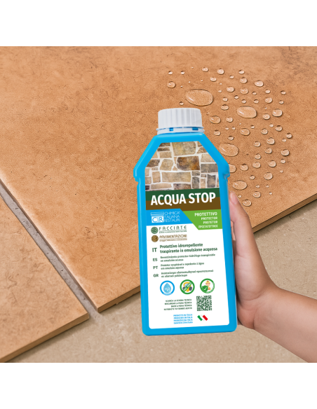 Protettivo Idrorepellente Traspirante Protezione Umidità Acqua Stop 1 Litro 