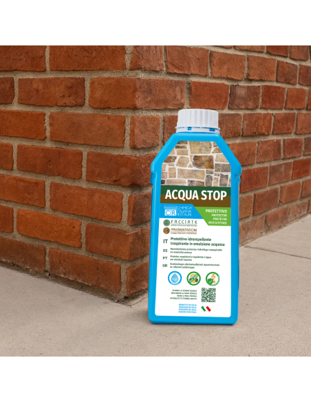 Protettivo Idrorepellente Traspirante Protezione Umidità Acqua Stop 1 Litro 