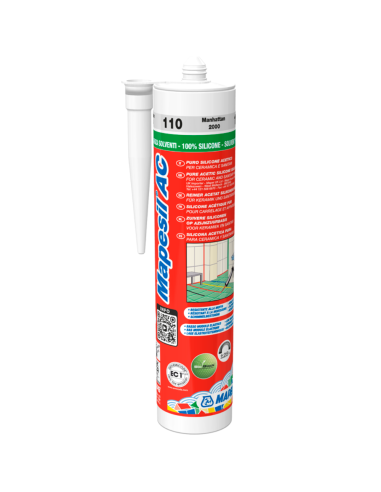 Silicone Acetico Giunture Fughe Colorato Resistente Muffa 310 ml Mapesil AC 