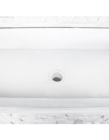 Pilozza Lavabo Calcestruzzo Cemento Serie Muraglietto Giardini Lavanderie