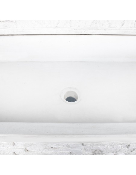 Pilozza Lavabo Calcestruzzo Cemento Serie Muraglietto Giardini Lavanderie