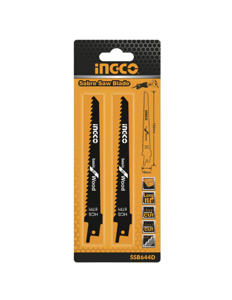 Lama Ricambio Seghetto A Gattuccio Legno Materiali Compositi 2 Pezzi 