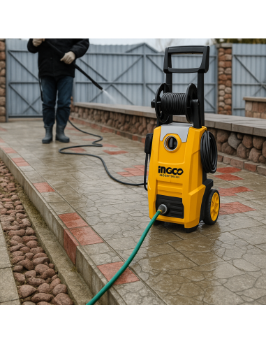 Idropulitrice Elettrica 1800W 150BAR Inclusi Accessori Pulizia Sporco INGCO