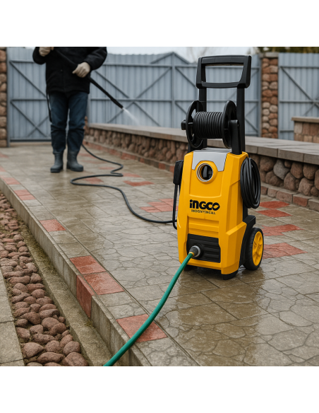 Idropulitrice Elettrica 1800W 150BAR Inclusi Accessori Pulizia Sporco INGCO