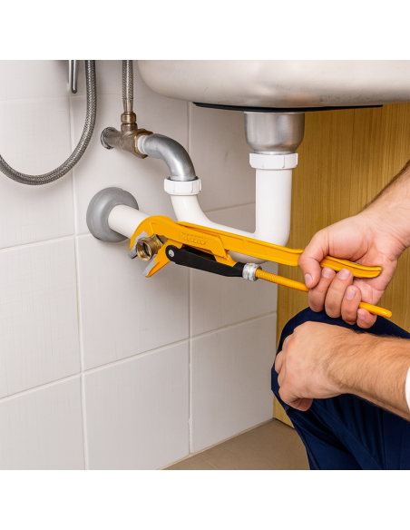 Chiave Giratubi 45° Diametro 67 mm Modello Svedese Professionale  