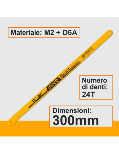 Lama Seghetto Bi-Metal 24T M2 da 300 mm  