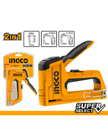 Graffatrice Chiodatrice Professionale 2 In 1 Forza Motrice Regolabile  