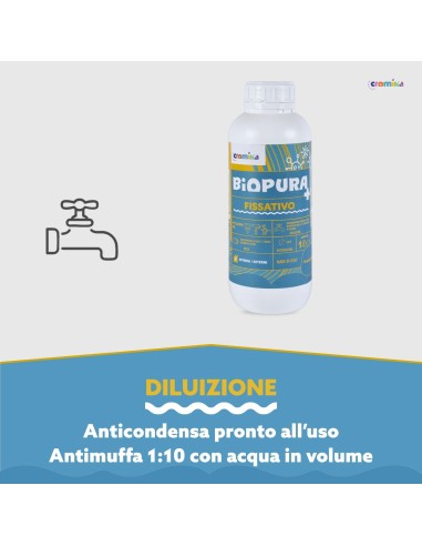 Fissativo Antimuffa Anticondensa Alta Concentrazione Linea BIOPURA Cromika
