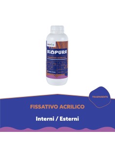 Fissativo Isolante Acrilico Supporti Assorbenti Diluibile Linea BIOPURA Cromika 2