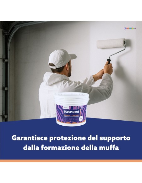 Pittura Murale Traspirante Interni Garage Cantina Linea BIOPURA Cromika
