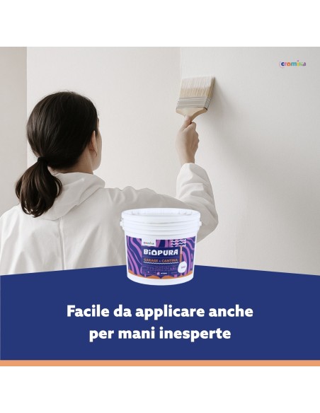 Pittura Murale Traspirante Interni Garage Cantina Linea BIOPURA Cromika