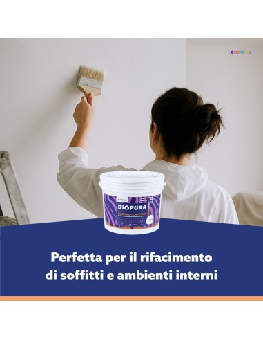 Pittura Murale Traspirante Interni Garage Cantina Linea BIOPURA Cromika