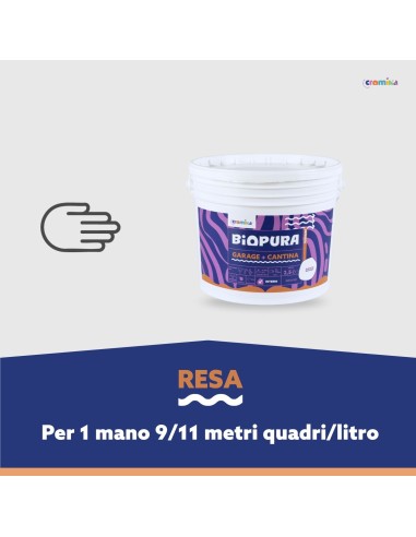 Pittura Murale Traspirante Interni Garage Cantina Linea BIOPURA Cromika