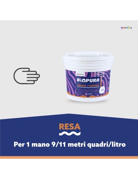 Pittura Murale Traspirante Interni Garage Cantina Linea BIOPURA Cromika