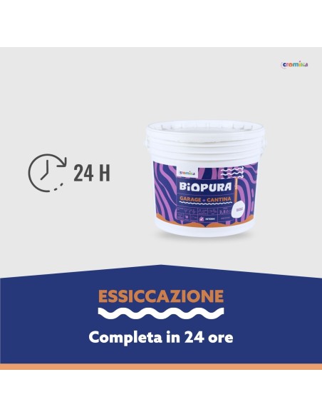 Pittura Murale Traspirante Interni Garage Cantina Linea BIOPURA Cromika