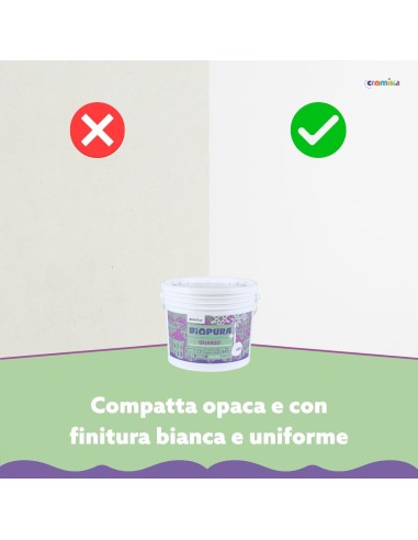 Pittura Quarzo Antialga Interni Esterni Finitura Opaca Linea BIOPURA Cromika