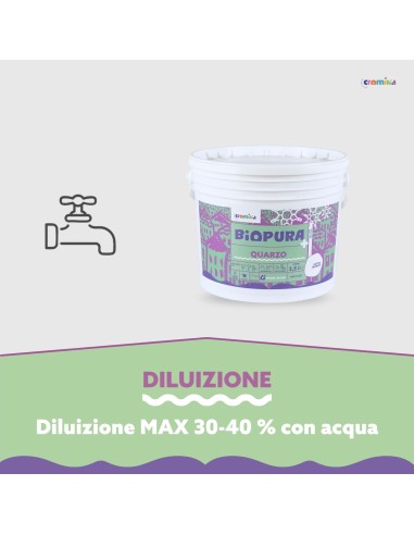Pittura Quarzo Antialga Interni Esterni Finitura Opaca Linea BIOPURA Cromika