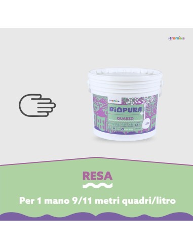 Pittura Quarzo Antialga Interni Esterni Finitura Opaca Linea BIOPURA Cromika