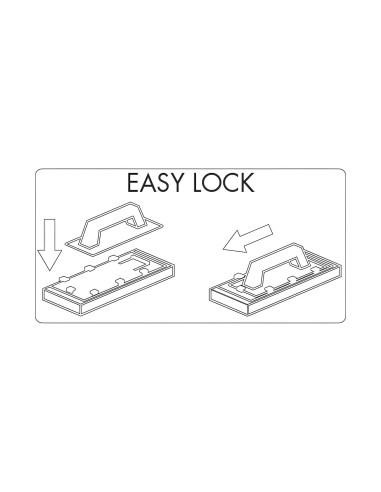 Frattone Spugna Sweepex  Intercambiabile Attacco Rapido Easy-Lock 17x34cm