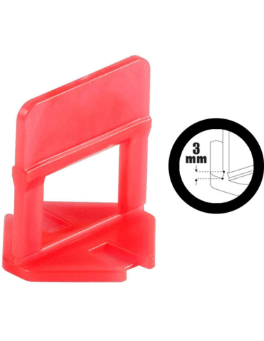 Distanziatori Elementi Livellanti Piastrelle 3 mm h. 12 mm Confezione 250 pezzi