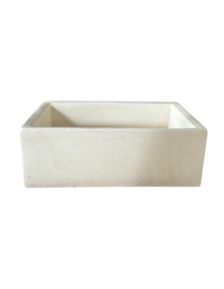 Pilozza Lavabo Rettangolare Cemento Calcestruzzo 45 x 35 x H.16 cm Serie Ostuni 