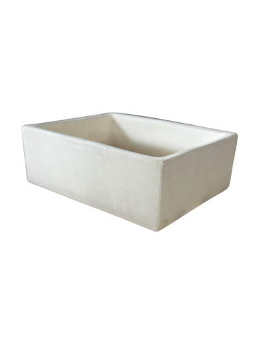Pilozza Lavabo Rettangolare Cemento Calcestruzzo 45 x 35 x H.16 cm Serie Ostuni 