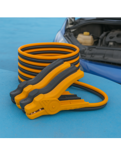 Cavi Batteria Auto Rame 600A Morsetto 18x10 Cm Lunghezza 3 Metri   2