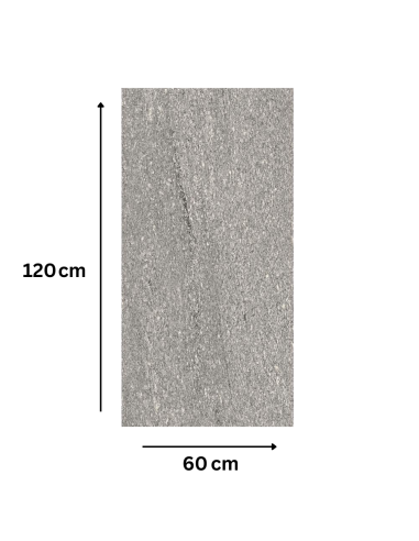 Piastrella Gres Porcellanato Rettificata London Grey S.Agostino 60x120 cm 0,72m²