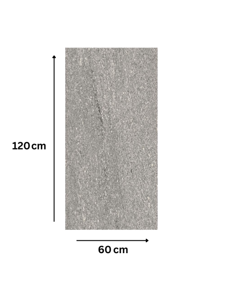 Piastrella Gres Porcellanato Rettificata London Grey S.Agostino 60x120 cm 0,72m²