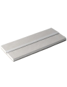 Semilavorato Cartongesso Fibra Profilo Alluminio Luce Led Design 14,5 x 200 cm