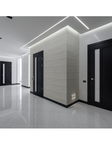 Semilavorato Cartongesso Fibra Alluminio Luce Led Raccordo Angolo 14,5x29x29 cm