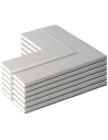 Semilavorato Cartongesso Fibra Alluminio Luce Led Angolo 14,5x29x29 cm 6 Pezzi