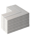Semilavorato Cartongesso Fibra Alluminio Luce Led Angolo 14,5x29x29 cm 10 Pezzi