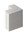 Semilavorato Cartongesso Fibra Alluminio Luce Led Angolo 14,5x29x29 cm 20 Pezzi