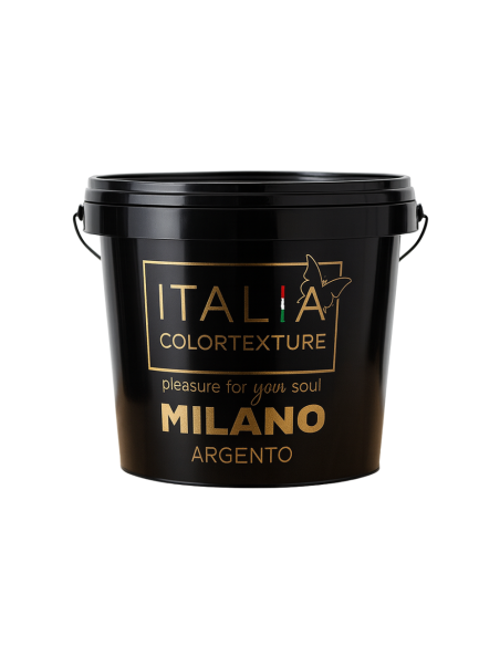 Decorativo Murale Milano Colore Argento Effetto Seta Riflessi Perlescenti