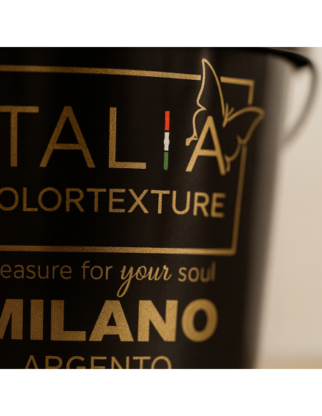 Decorativo Murale Milano Colore Argento Effetto Seta Riflessi Perlescenti
