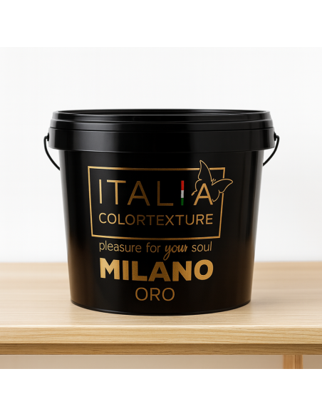 Decorativo Murale Milano Interni Colore Oro Effetto Seta Riflessi Perlescenti