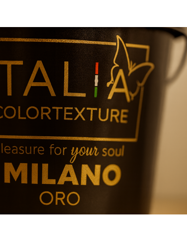 Decorativo Murale Milano Interni Colore Oro Effetto Seta Riflessi Perlescenti