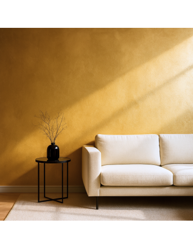 Decorativo Murale Milano Interni Colore Oro Effetto Seta Riflessi Perlescenti