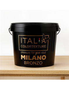 Decorativo Murale Milano Interni Colore Bronzo Effetto Seta Riflessi Perlescenti 2