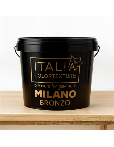 Decorativo Murale Milano Interni Colore Bronzo Effetto Seta Riflessi Perlescenti