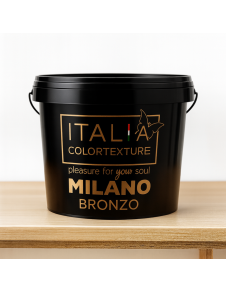 Decorativo Murale Milano Interni Colore Bronzo Effetto Seta Riflessi Perlescenti