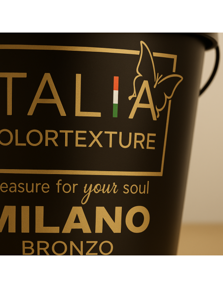 Decorativo Murale Milano Interni Colore Bronzo Effetto Seta Riflessi Perlescenti