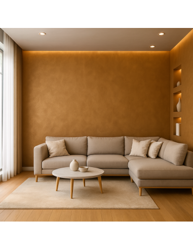 Decorativo Murale Milano Interni Colore Bronzo Effetto Seta Riflessi Perlescenti