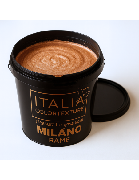 Decorativo Murale Milano Interni Colore Rame Effetto Seta Riflessi Perlescenti